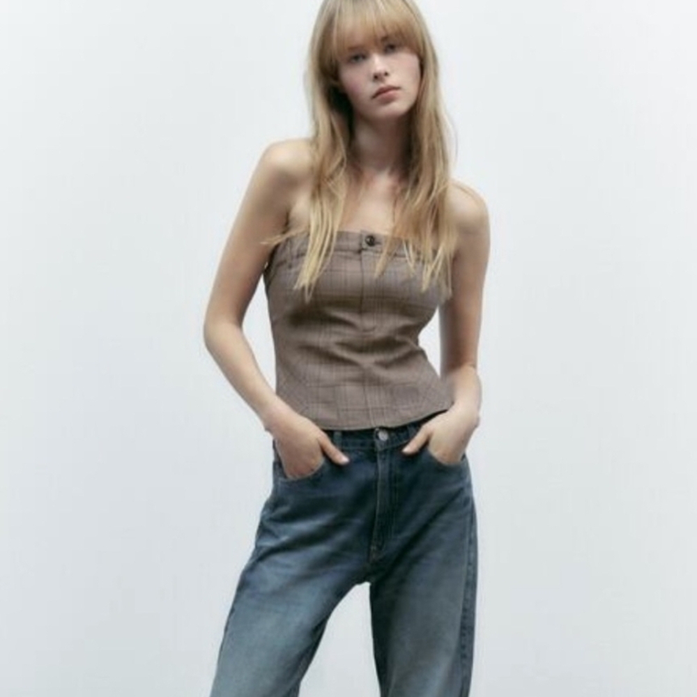 NWT Zara Strapless Top